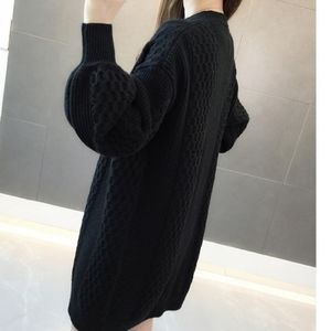 Oversized balloon sleeve open cardigan